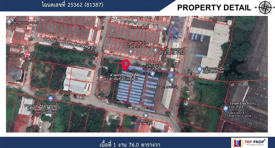 Terreno en venta en Pak Kret, Nonthaburi