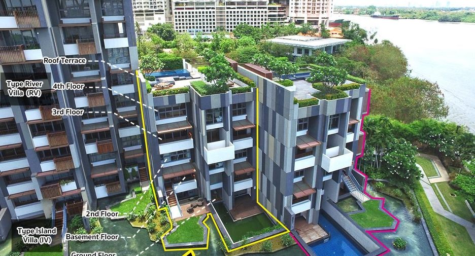 For rent 4 ベッドルーム condo in Yan Nawa, Bangkok