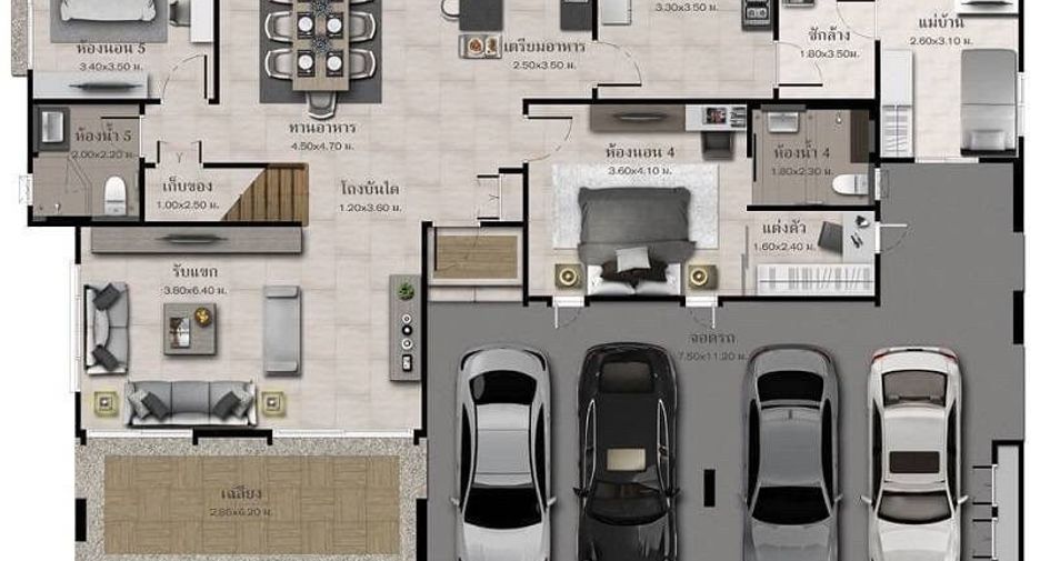 ให้เช่า 5 ห้องนอน บ้านเดี่ยว ใน สายไหม, กรุงเทพฯ