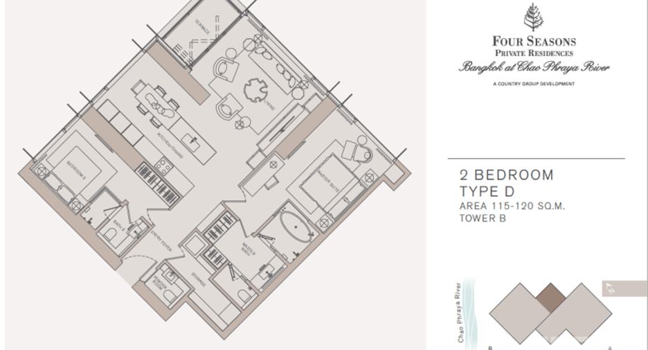 Condo en alquiler y en venta de 2 habitaciones en Bang Kho Laem, Bangkok