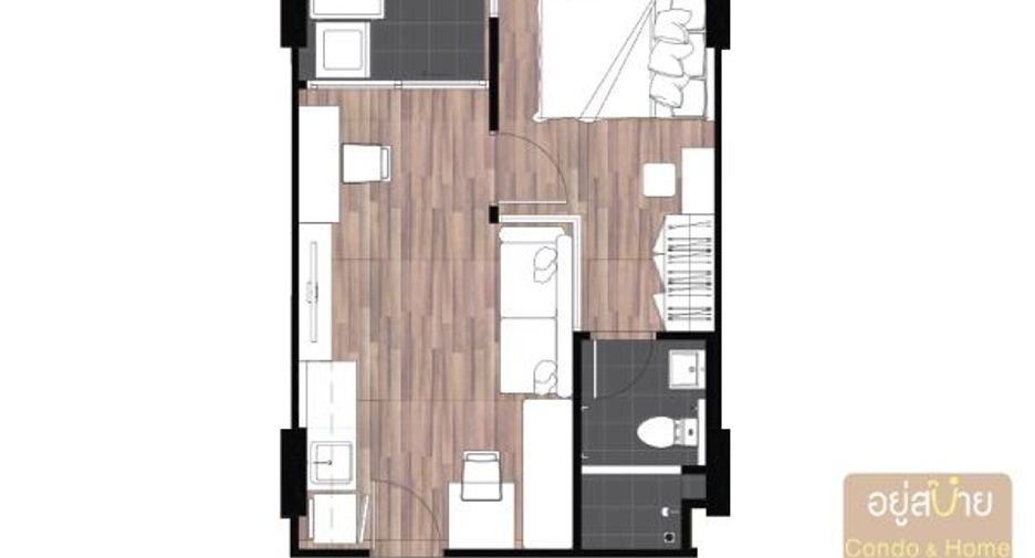 À vendre 1 chambre condo à Pak Kret, Nonthaburi