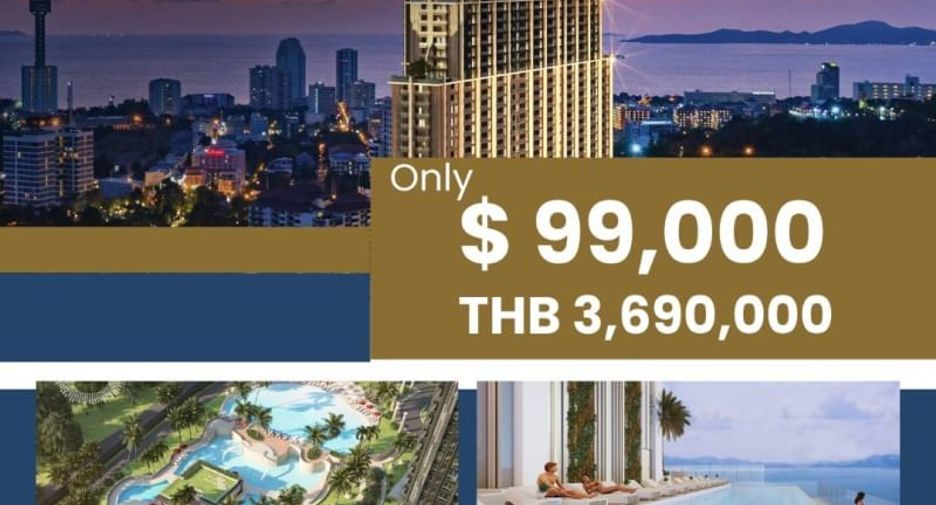 For sale 1 bed condo in South Pattaya, Pattaya