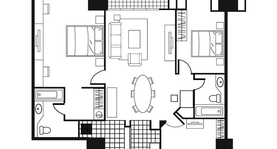 For rent 3 bedrooms condo in Khlong Toei, Bangkok