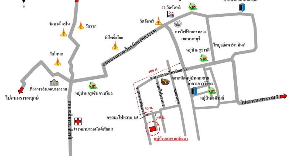 For sale 4 bedrooms house in Bang Kruai, Nonthaburi