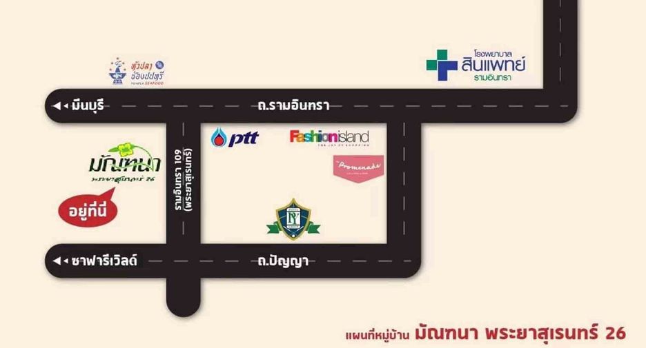 For rent 3 Beds house in Khlong Sam Wa, Bangkok
