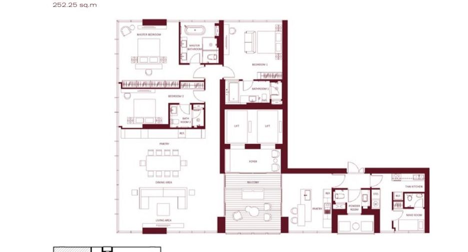 For sale 3 bedrooms condo in Watthana, Bangkok