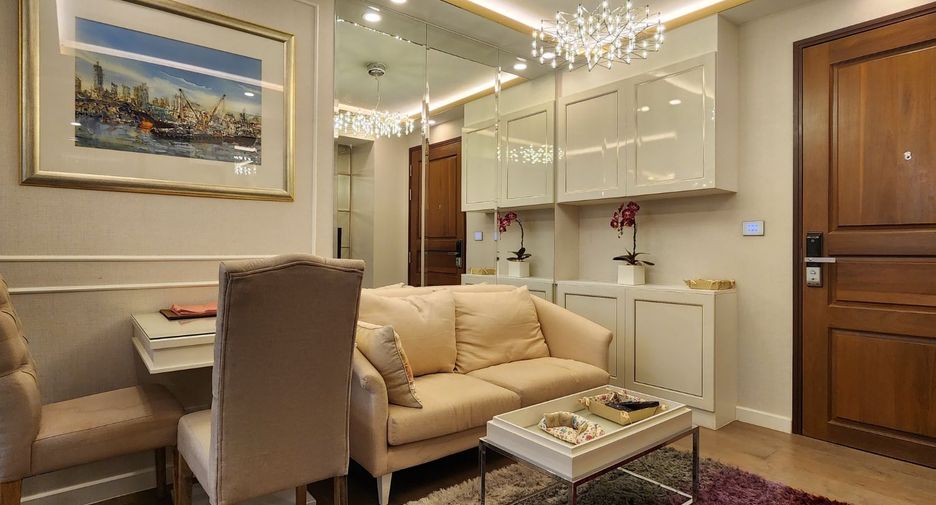 For rent and for sale studio condo in Huai Khwang, Bangkok