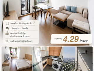 À vendre 1 chambre condo à Yan Nawa, Bangkok