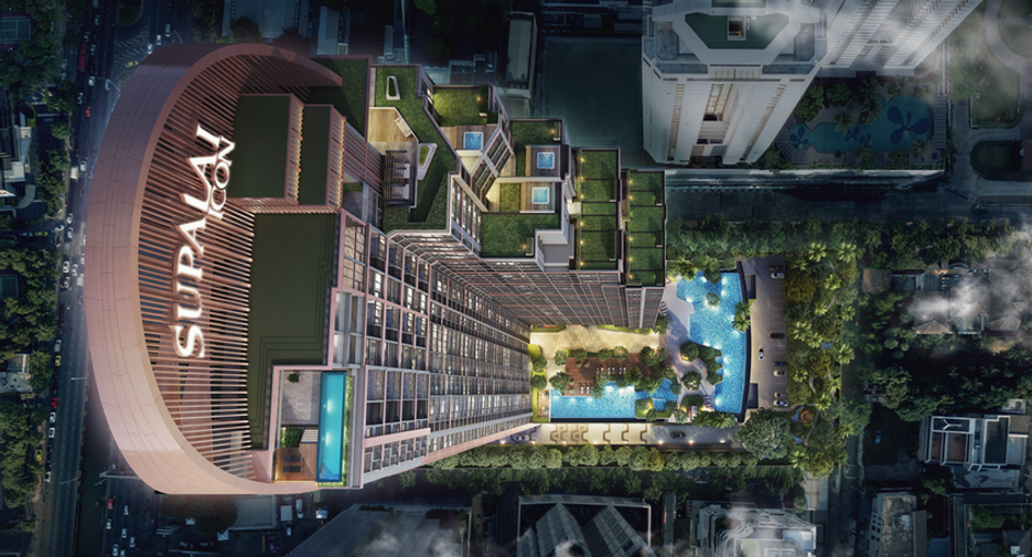 À louer 2 chambres appartement avec services à Sathon, Bangkok