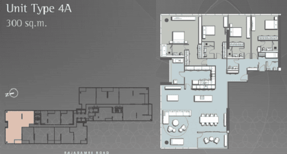 Wohnung zur Miete mit 4 Zimmer in Pathum Wan, Bangkok