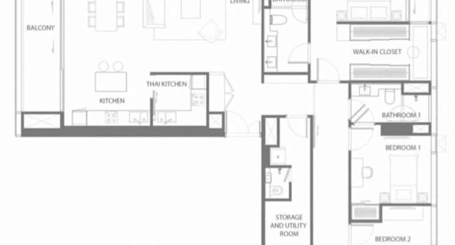 Wohnung zur Miete mit 3 Zimmer in Khlong Toei, Bangkok