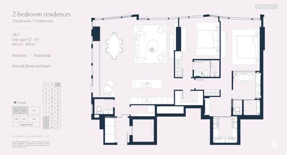 Condo en venta de 2 habitaciones en Pathum Wan, Bangkok