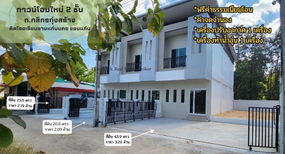 For sale 2 bed townhouse in Mueang Khon Kaen, Khon Kaen
