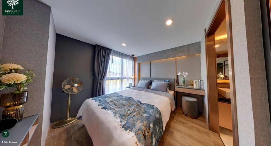 À vendre 1 chambre condo à Sattahip, Chonburi