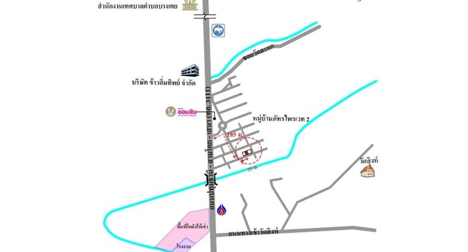 ขาย 3 ห้องนอน ทาวน์เฮ้าส์ ใน สามโคก, ปทุมธานี