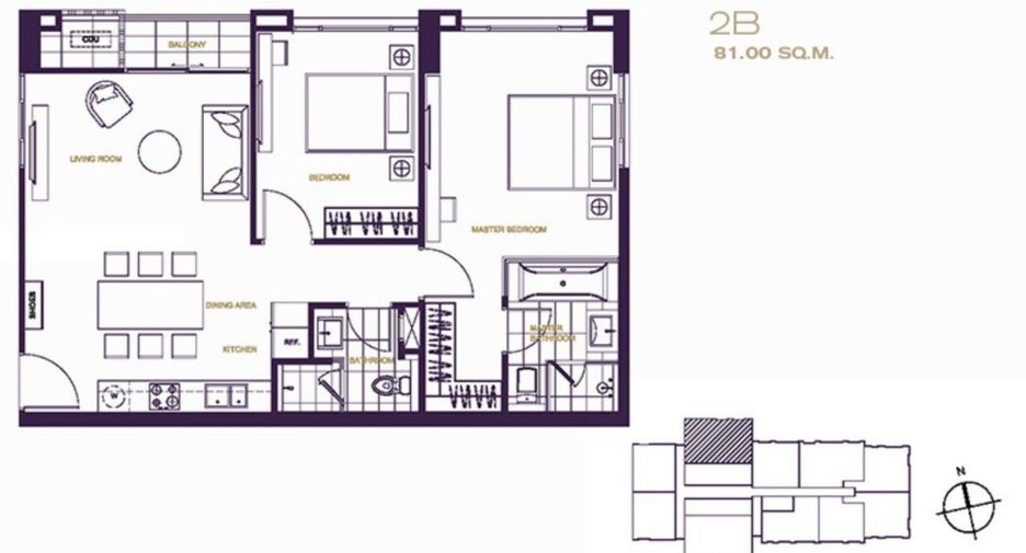 For sale 2 bedrooms condo in Khlong Toei, Bangkok