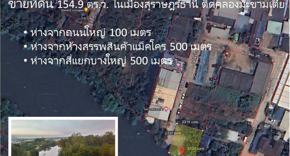 For sale land in Khiri Rat Nikhom, Surat Thani