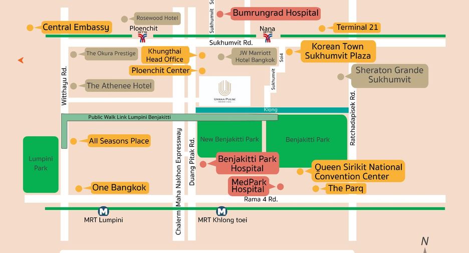 For rent 1 bed apartment in Khlong Toei, Bangkok