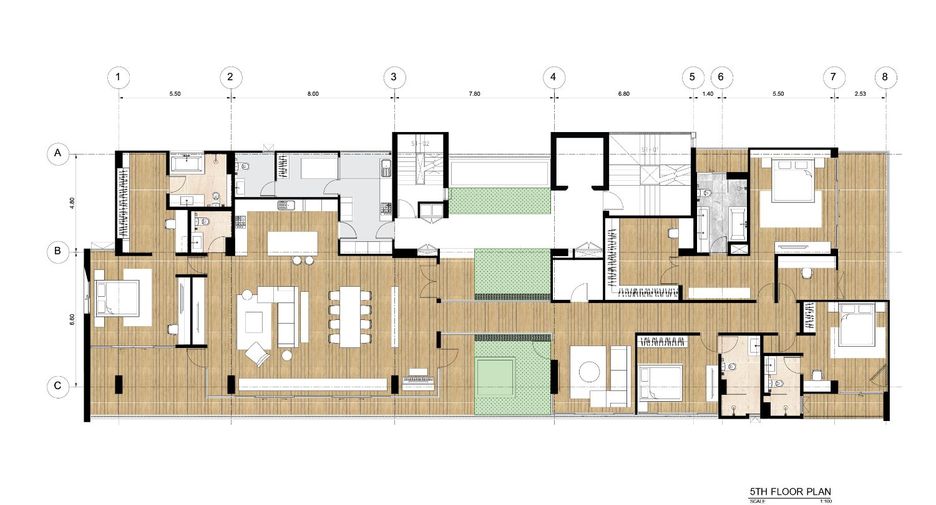 For rent 4 bedrooms apartment in Khlong Toei, Bangkok