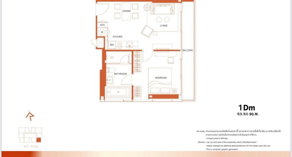 À louer et à vendre 1 chambre condo à Watthana, Bangkok