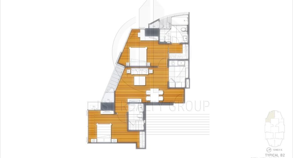 For rent 2 ベッドルーム condo in Khlong Toei, Bangkok