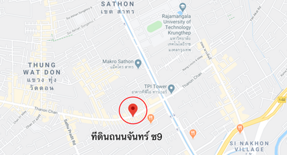 For sale land in Yan Nawa, Bangkok