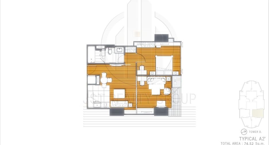 For rent 1 Beds condo in Khlong Toei, Bangkok