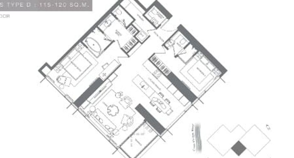 For sale 2 bedrooms condo in Bang Kho Laem, Bangkok
