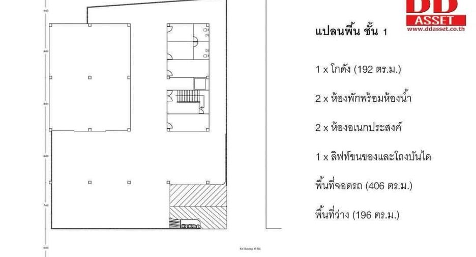 For rent office in Mueang Samut Prakan, Samut Prakan