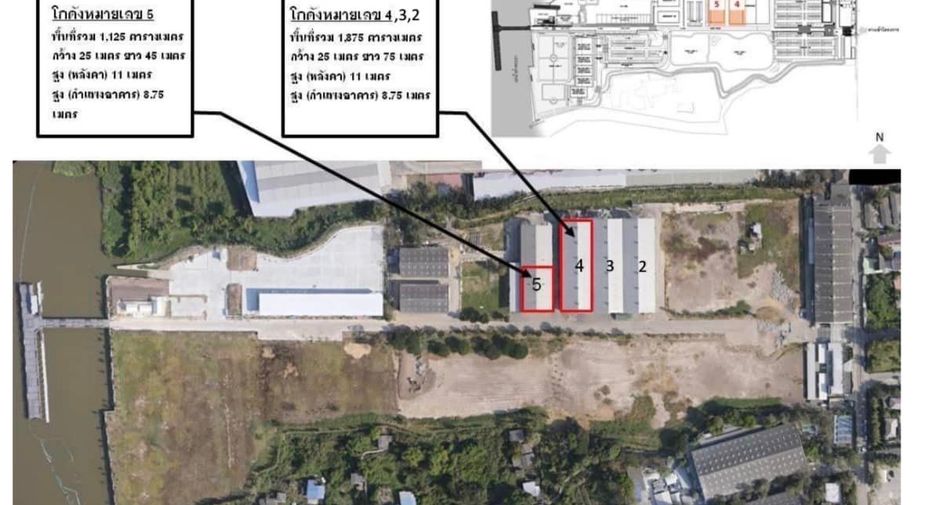 For rent 1 bed warehouse in Mueang Pathum Thani, Pathum Thani
