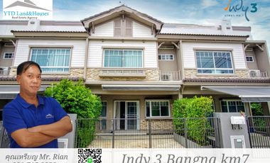 For rent 3 bed townhouse in Bang Phli, Samut Prakan