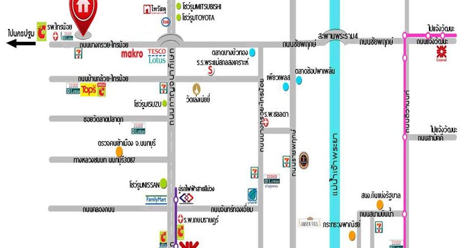 For sale 3 bedrooms townhouse in Sai Noi, Nonthaburi