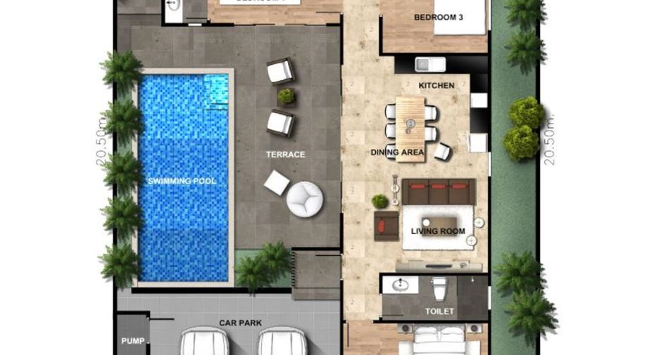 For sale 3 bed apartment in Cha Am, Phetchaburi