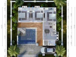 For rent 3 bedrooms villa in Mueang Phuket, Phuket
