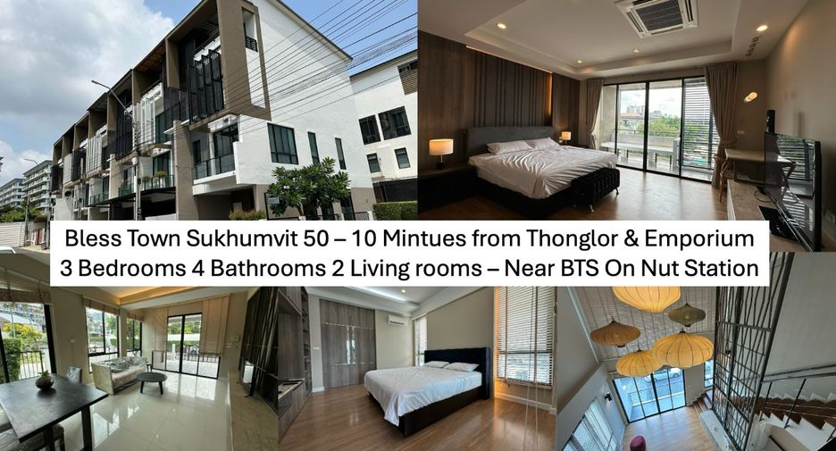 出租 3 卧室 独立屋 在 Khlong Toei, 曼谷