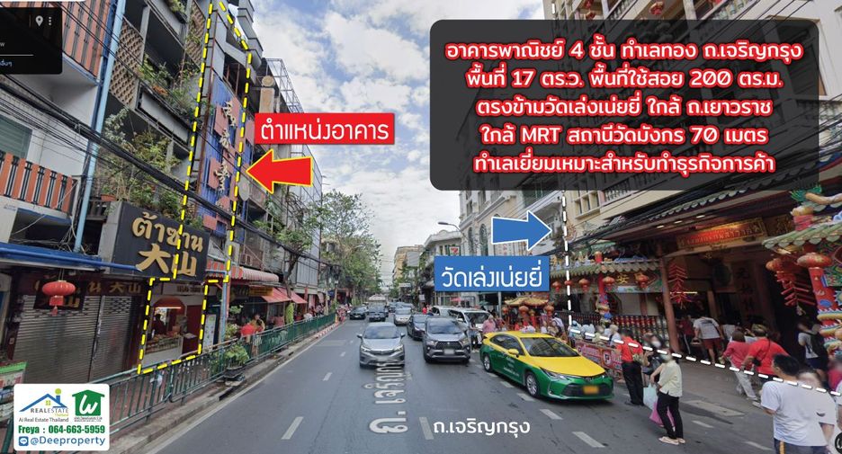 For sale 4 bedrooms retail Space in Samphanthawong, Bangkok